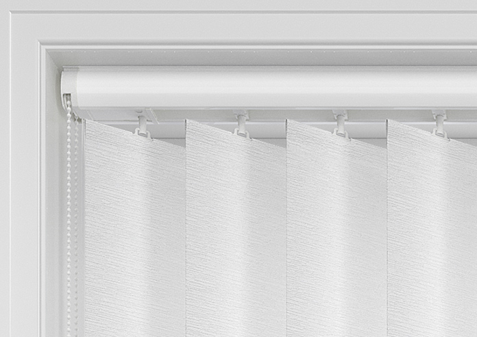 Toulouse (Blackout), Textured White - Vertical Blind - Image 13